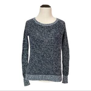 American Eagle Outfitters Blue Knit Long Sleeve Sweater - XS